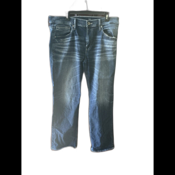 BKE Jake Jeans Mens 36x31 Blue Bootcut Distressed Denim Classic Western Style - Picture 1 of 11